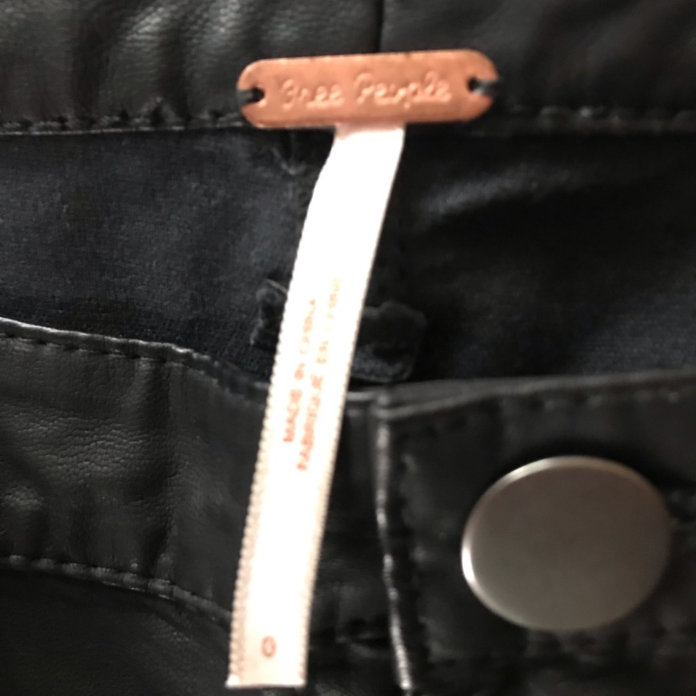 Free people faux leather pants